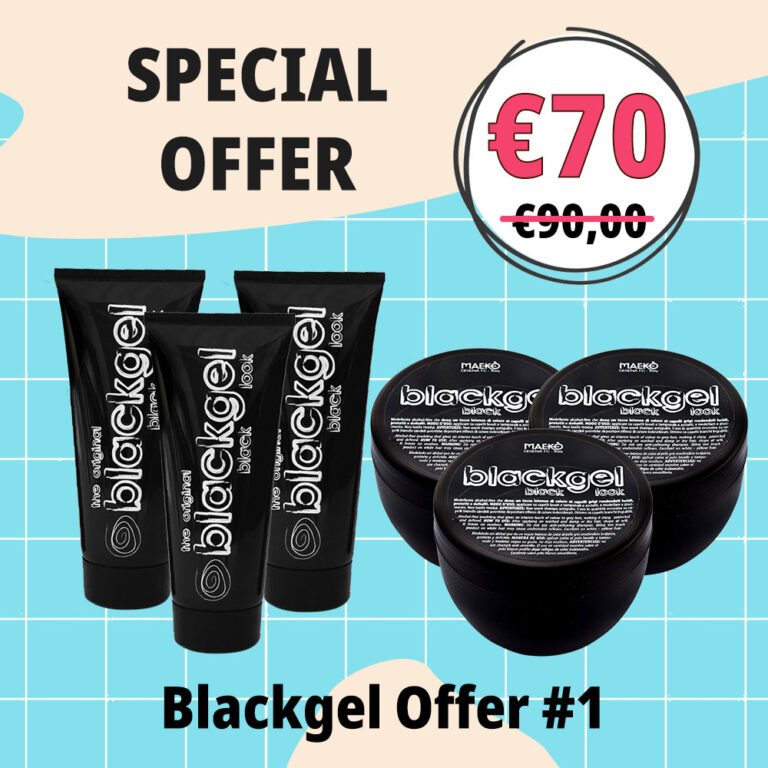 3 Blackgel Tubo + 3 Blackgel vaso
