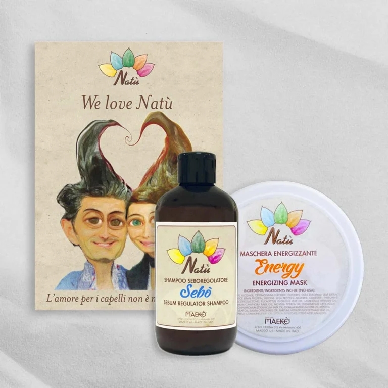NATÙ BOX - Hair care for greasy hair to give balance and volume